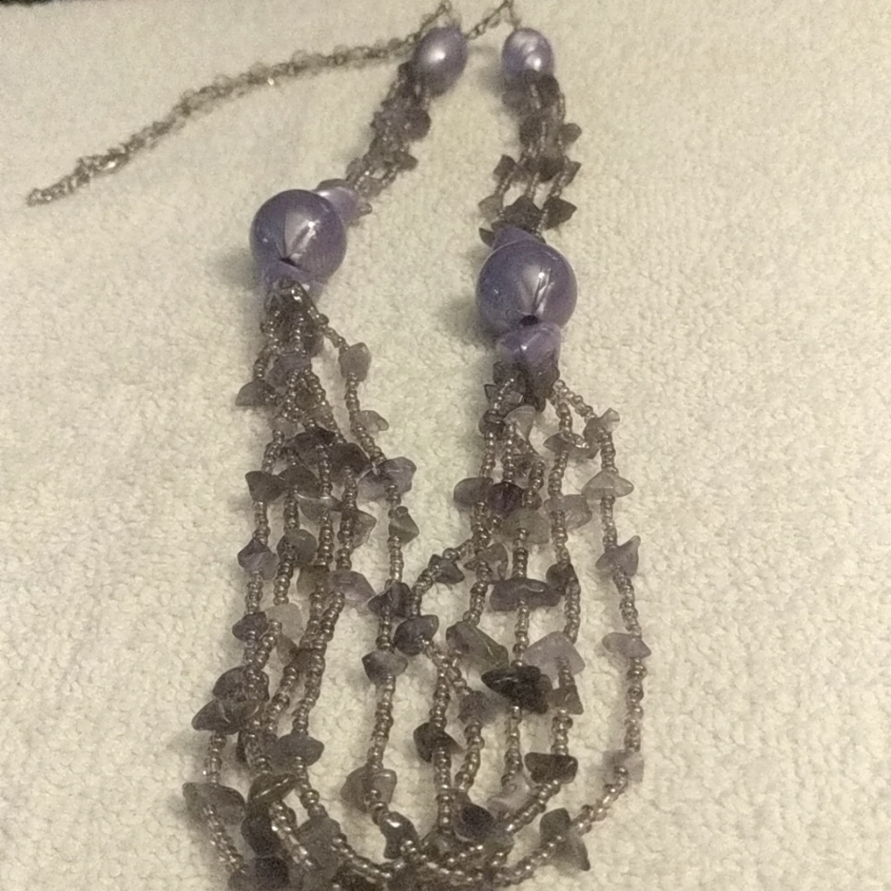 Purple Bead Necklace